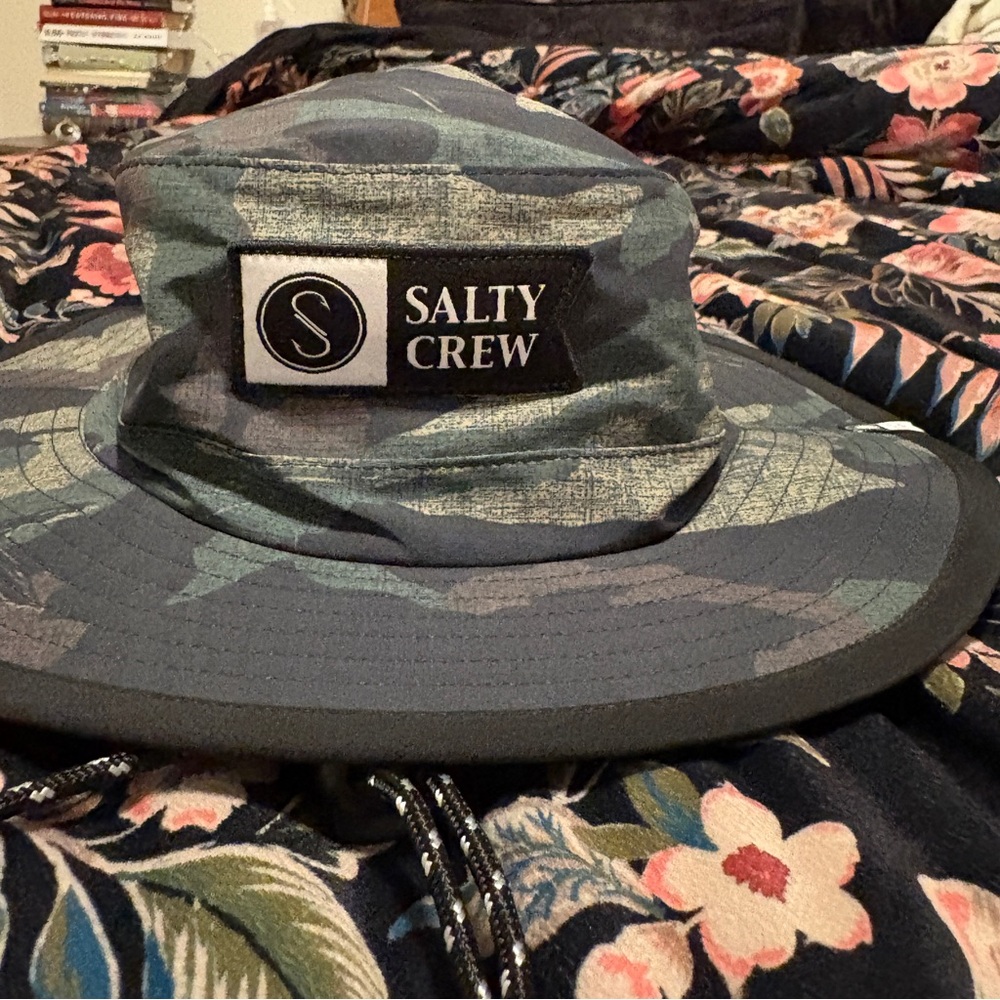 Salty Crew Green and Black Bucket Hat